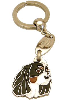 CAVALIER KING CHARLES SPANIEL TRICOLOR - pet ID tag, dog ID tags, pet tags, personalized pet tags MjavHov - engraved pet tags online